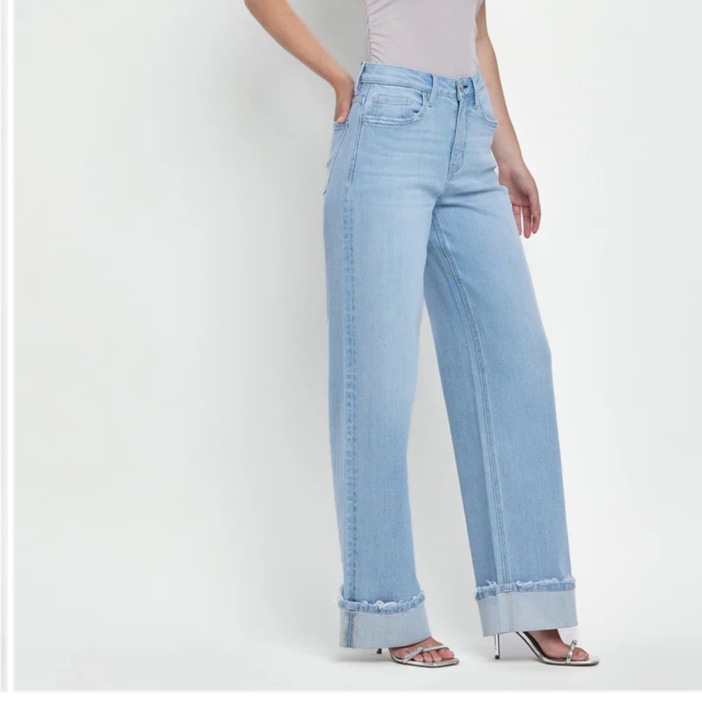 Flaying Monkey Intrepid - Super High Rise Cuffed Baggy Wide Leg Jeans size 27